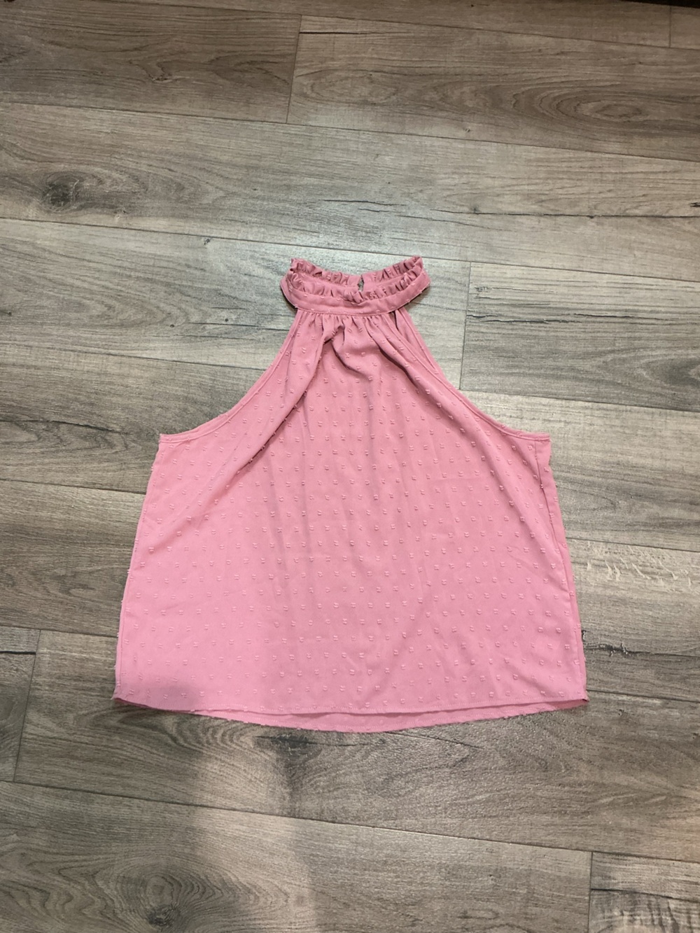 SHEIN Dusty Pink Ruffle Halter Camisole